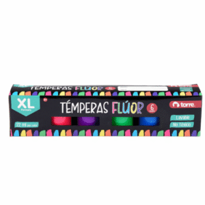 Tempera 6 Colores Fluorescente XL Torre â€” LibrerÃ­a Bulnes Chile