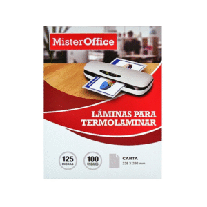Laminas Para Plastificar 125mic Carta Mr-Office (100 Unidades) â€” LibrerÃ­a Bulnes Chile