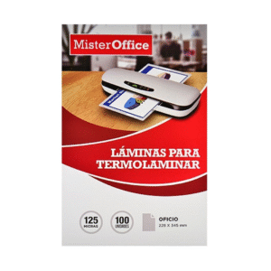 Laminas Para Plastificar 125mic Oficio Mr-Office (100 Unidades) â€” LibrerÃ­a Bulnes Chile