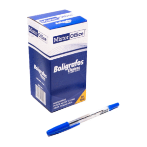 Caja Lapiz Pasta Azul 1,0mm Mr-Office (50 Unidades) — LibrerÃa Bulnes Chile