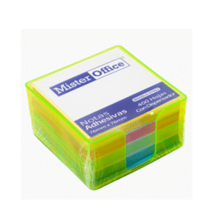 Taco de Notas Con Dispensador 76x76mm (400 Hojas) Mr-Office — LibrerÃa Bulnes Chile