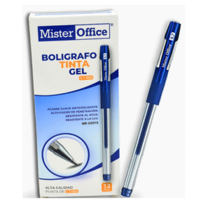 Lapiz Gel 0,7mm Azul Mr-Office — LibrerÃa Bulnes Chile