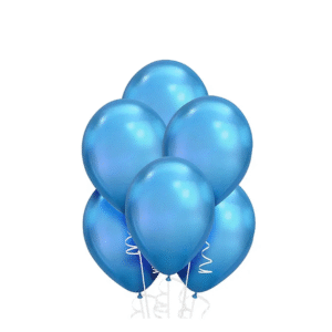 Globo Celeste Metalizado (50 unidades) Glam — LibrerÃa Bulnes Chile