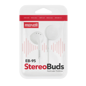 Audífonos Botón Maxell EB-95BAX Blanco — LibrerÃa Bulnes Chile