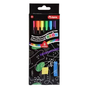 Set Fineliners 6 colores neón Torre â€” LibrerÃ­a Bulnes Chile