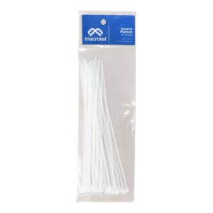 Amarra Plástica Transparente 200x2mm Macrotel (25 unidades) â€” LibrerÃ­a Bulnes Chile