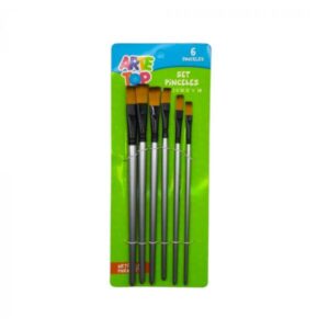 Set 6 Pincel Espatulado (N° 0, 2,4,10,12 y 18) Arte Top â€” LibrerÃ­a Bulnes Chile