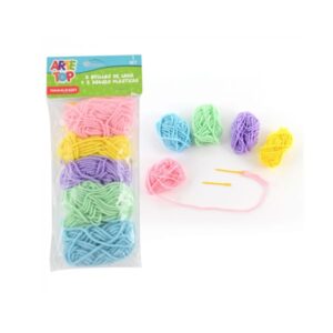 Set de Lana Pastel 5 Colores + 2 agujas Arte top — LibrerÃa Bulnes Chile