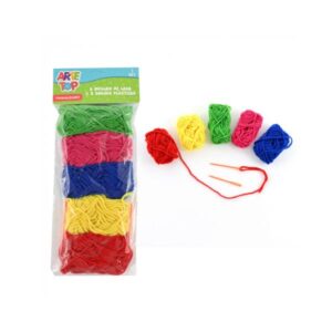 Set de lana 5 Colores + 2 agujas Arte top — LibrerÃa Bulnes Chile
