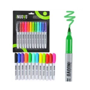 Marcadores Permanentes Nuovo (12 colores) â€” LibrerÃ­a Bulnes Chile