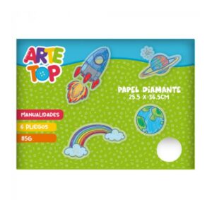 Carpeta Papel Diamante 25,5x36,5cm 6 pliegos Arte Top — LibrerÃa Bulnes Chile