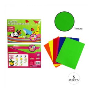 Carpeta Cartón Microcorrugado 25x35cm 6 colores Arte Top — LibrerÃa Bulnes Chile