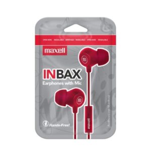 Audífonos Intrauditivos Manos Libres Rojo Maxell — LibrerÃa Bulnes Chile
