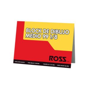 Block Dibujo Mediano 99 1/8 10 hjs Ross â€” LibrerÃ­a Bulnes Chile
