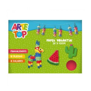 Carpeta Papel Volantín 50x75cm 10 pliegos Arte Top — LibrerÃa Bulnes Chile