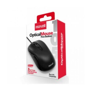 Mouse Alámbrico Mowr Black Maxell