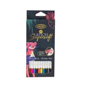 Lapices de colores super soft 12 unidades Artel