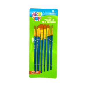 Set Pinceles Mix Formas Arte Top (10 unidades)