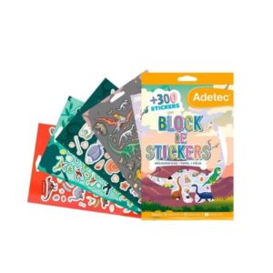 Block de Stickers Dinosaurios Adetec