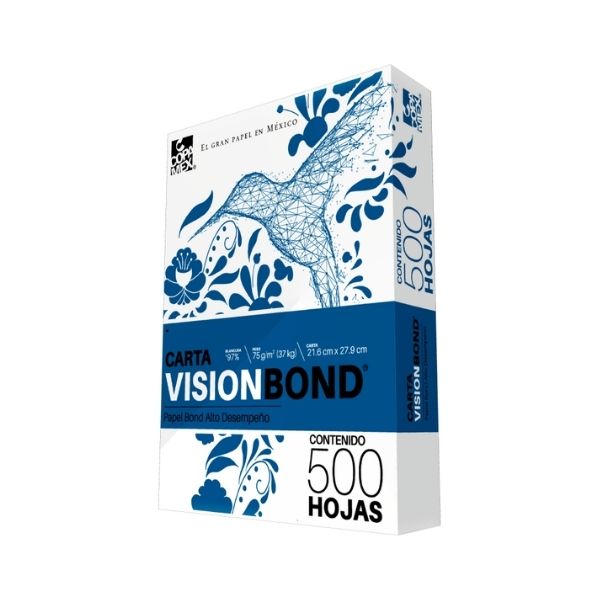Resma papel multiuso carta 75gr 500 hojas Vision Bond