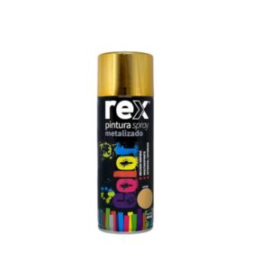 Pintura spray Rex 400ml- Dorado Metalizado